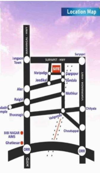 Gangapuram Farmlands — Layout Map
