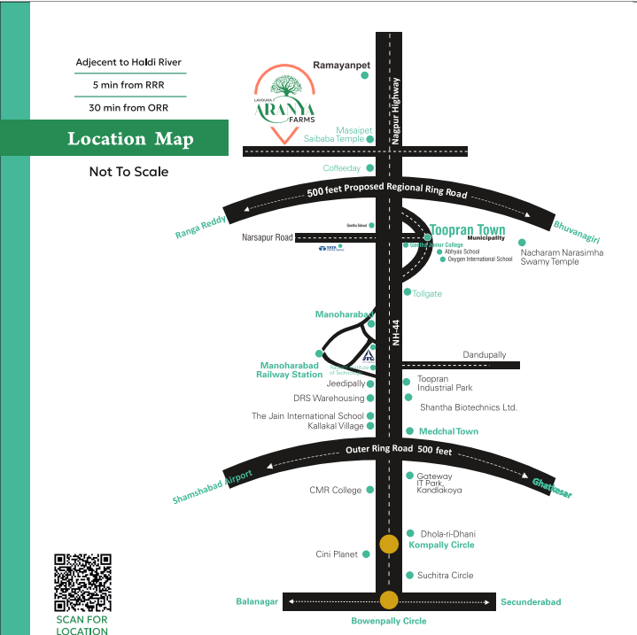 Aranya Luxury Farms — Layout Map