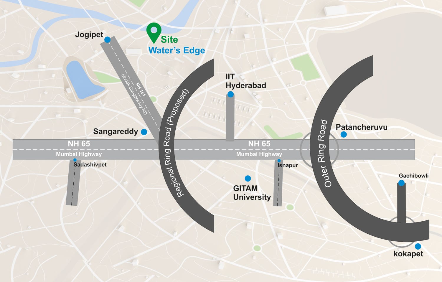 Waters Edge — Layout Map