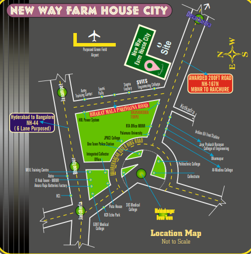 New Way Farmhouse City — Layout Map