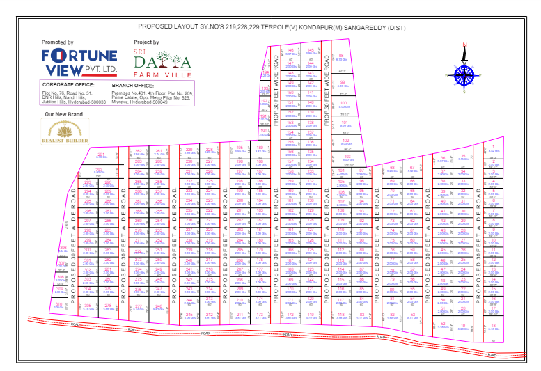 Sri Datta Farm Ville — Master Plan